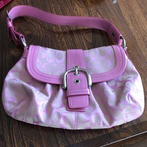 Pink coach purse